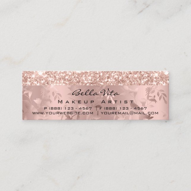Carte de fidélité 6 Punch Maquillage de coeur flor (Devant)