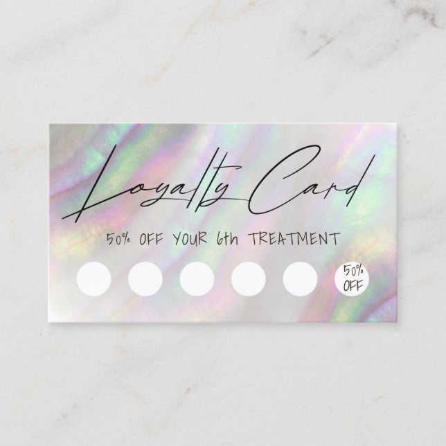 carte de fidélité à la conception de coque (Devant)