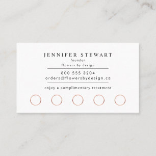Carte De Fidélité Ajouter Votre Logo Chalkboard Black Simple Modern