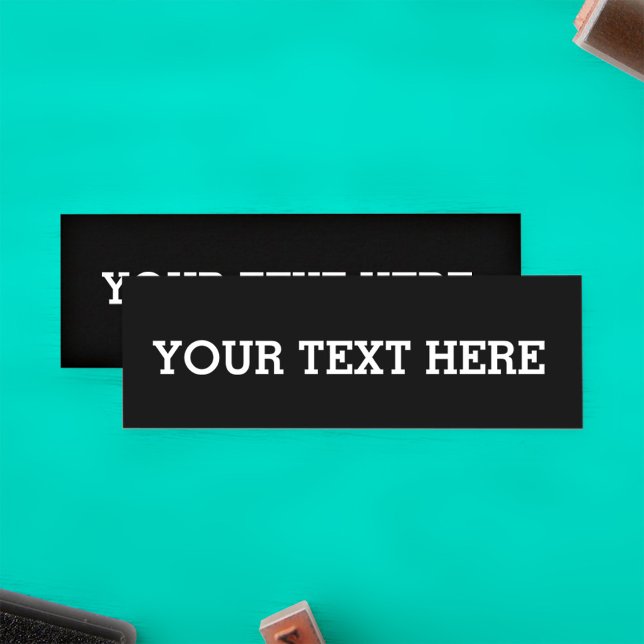 Carte De Fidélité Ajouter votre propre texte personnalisé ici noir e (Créateur téléchargé)