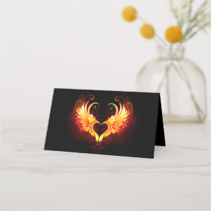 Carte De Fidélité Angel Fire Heart with Wings