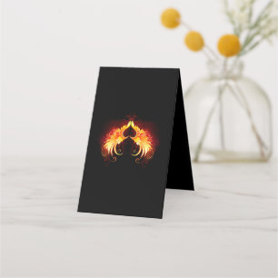 Carte De Fidélité Angel Fire Heart with Wings