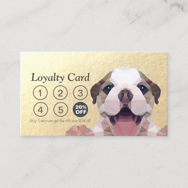 Carte De Fidélité Animaux domestiques assis Bain & Grooming Loyalty  (Devant)