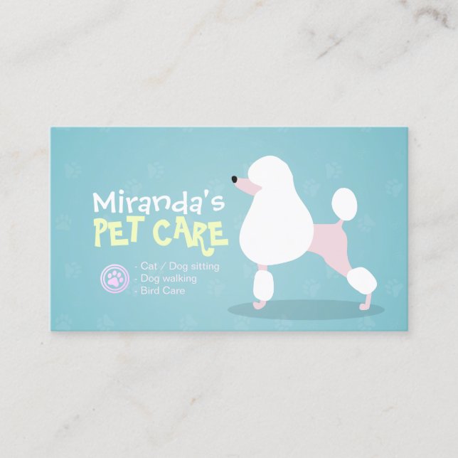 Carte De Fidélité Animaux domestiques assis Bain & Grooming Loyalty  (Devant)