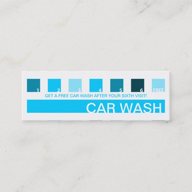 Carte De Fidélité Appréciation de client de STATION DE LAVAGE (Devant)
