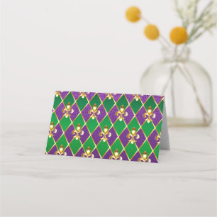Carte De Fidélité Arrière - plan de bijoux Mardi Gras