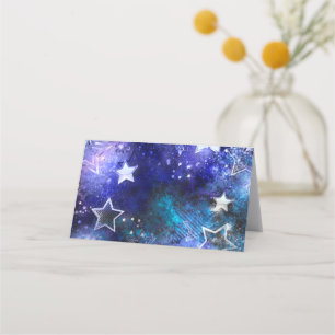 Carte De Fidélité Arrière - plan spatial avec étoiles