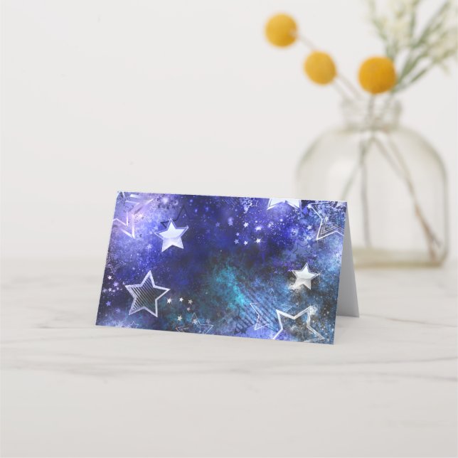 Carte De Fidélité Arrière - plan spatial avec étoiles (Devant)