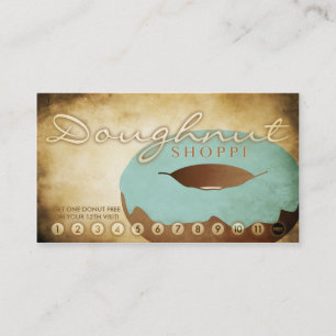 carte de fidélité aux beignet vieilli