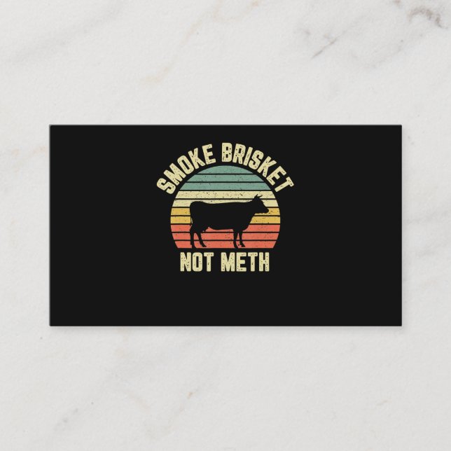 Carte De Fidélité Bbq Fumée Brisket Drôle Pas Novelty Grilling (Devant)