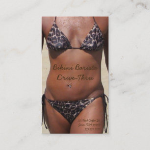 Carte De Fidélité Bikini Barista Drive-Thru Votre photo personnalisé