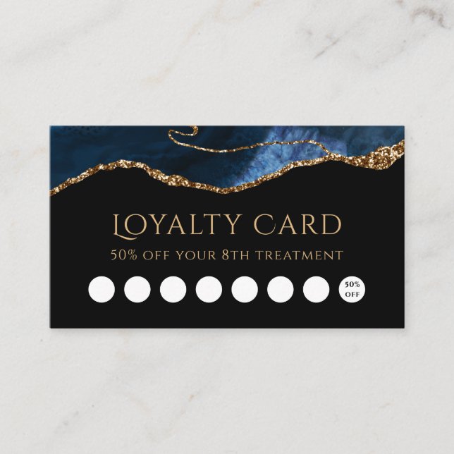 Carte de fidélité Blue Agate (Devant)