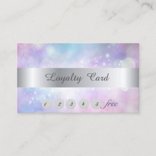 Carte de fidélité Bokeh élégante et stylée