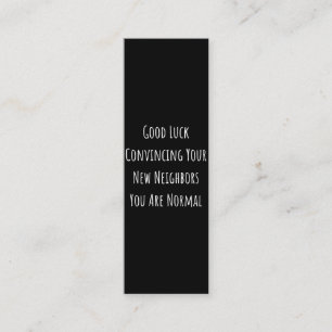 Carte De Fidélité Bonne Chance Convaincre Vos Nouveaux Voisins Vous 