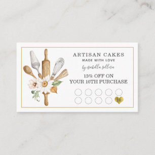 Carte De Fidélité Boulangerie Pâtisserie Chef Boulangeries Outils Lo