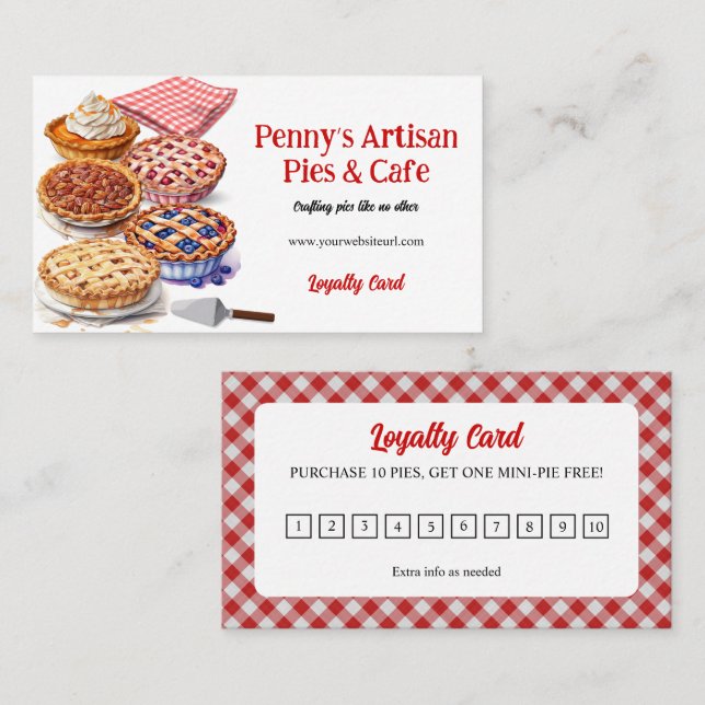 Carte De Fidélité Boutique à secteurs (Devant / Derrière)