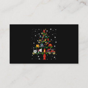 Carte De Fidélité Cadeau pompier   Joyeux pompier de Noël Fun