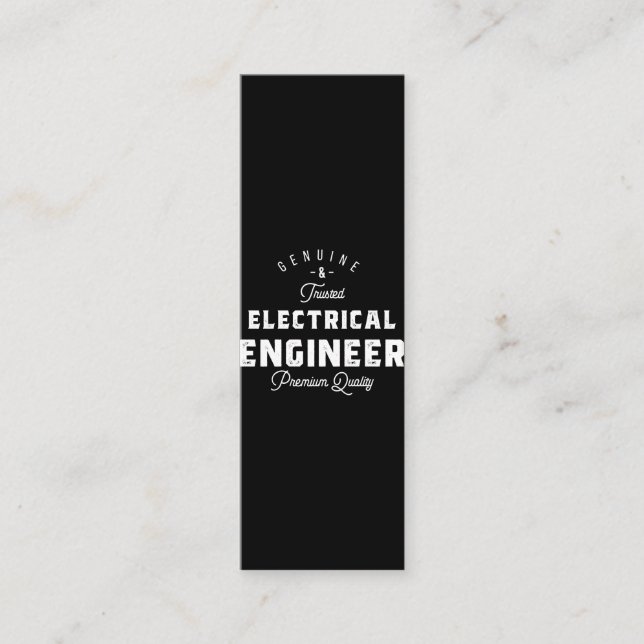 Carte De Fidélité Cadeau pour ingénieur électrique (Devant)