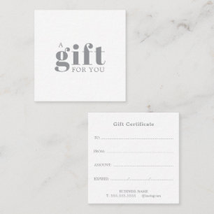 Carte De Fidélité Cadeau promotionnel pour salon d'affaires