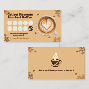 Carte de Fidélité Café Cœur Art Latte