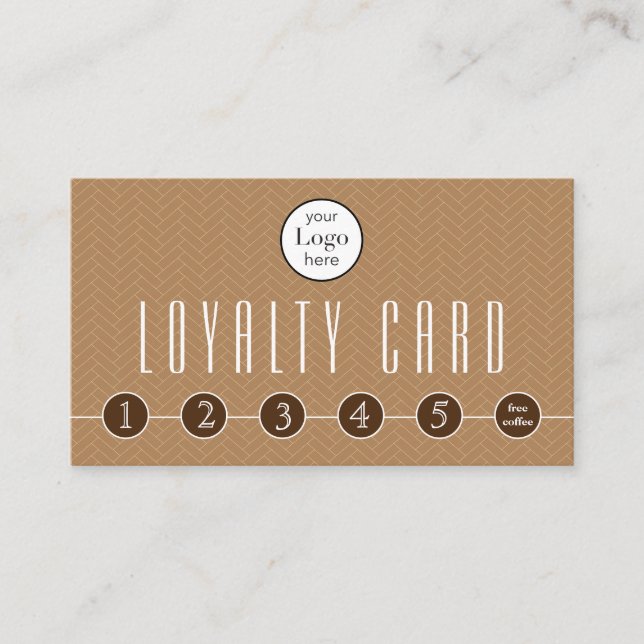 Carte de fidélité café gratuit pour les entreprise (Devant)