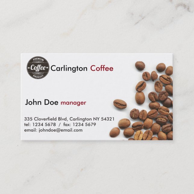 Carte De Fidélité Café-restaurant (Devant)