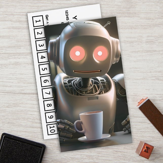 Carte De Fidélité café robot (Créateur téléchargé)