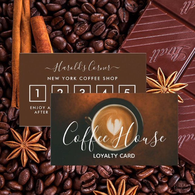 Carte de fidélité Café Shop - Café Cup (Créateur téléchargé)