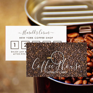 Carte de fidélité Café Shop - Coffee Bean Cup