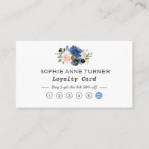 Chic Aquarelle Bleu Fleurs Professionnelles