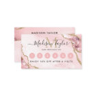 Chic Blush Rose or Parties scintillant Agate Marbr