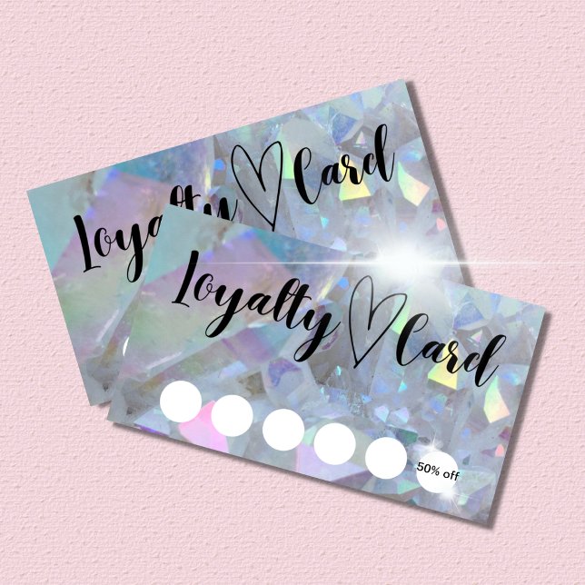 Carte de fidélité client Angel Aura Quartz Crystal (Créateur téléchargé)