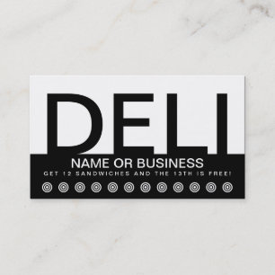 carte de fidélité client DELI gras