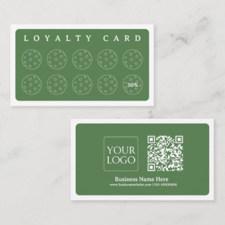 Carte De Fidélité Cookies Bakery Baker Coffee Shop Homemade Business