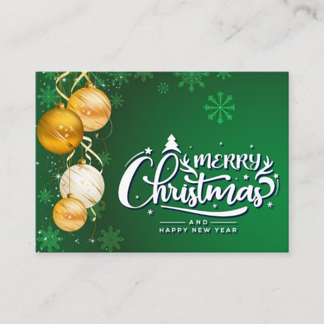 Carte de fidélité de l'esprit magique de Noël (Devant)