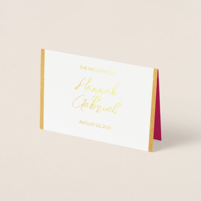 Carte de fidélité de réponse RSVP de mariage (Devant)