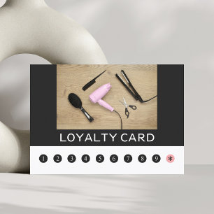 Carte de fidélité de salon de beauté élégant moder