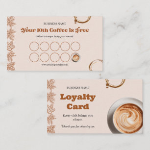 Carte de Fidélité de Salon de Thé Business Card