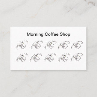 Carte de fidélité du matin