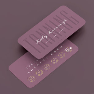 Carte de fidélité Dusty Mauve Spécialiste du bronz