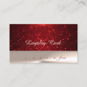 Carte de fidélité élégante chic avec Bokeh