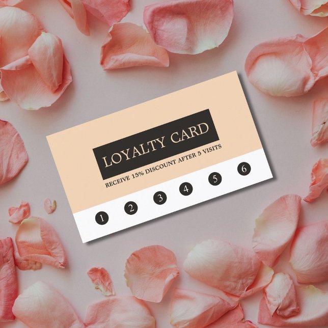 Carte de fidélité Elégante Clean Beauty Salon (Créateur téléchargé)