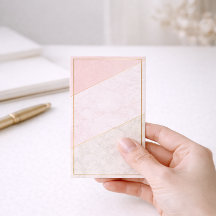 Carte de fidélité élégante vierge – Design rose po