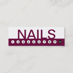 Carte De Fidélité fidélisation de la clientèle NAIL SALON