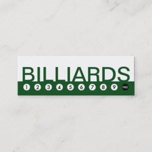 Carte De Fidélité fidélisation des clients des BILLIARDS audacieux