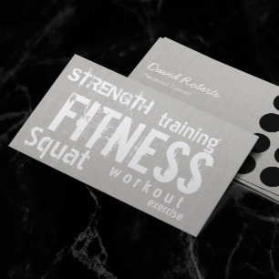 Carte De Fidélité Fitness Personal Trainer Linen Loyalty Punch