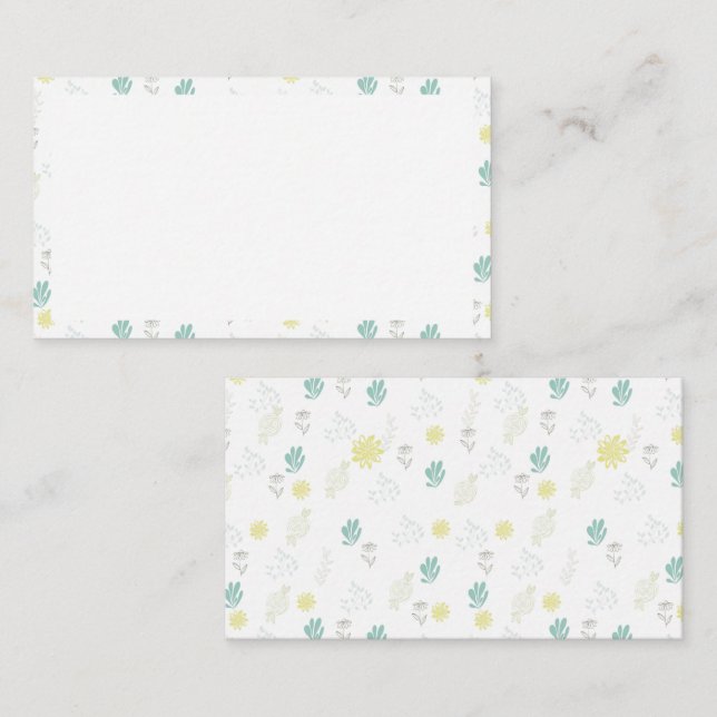 Carte De Fidélité Fleurs (Devant / Derrière)