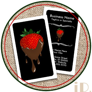 Carte De Fidélité fraise mod chocolat