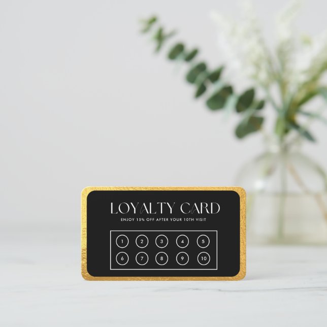 Carte de fidélité Gold (Debout devant)