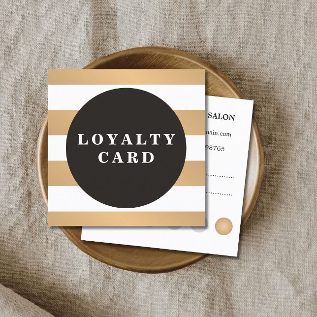 Carte de fidélité Gris Faux Copper (Créateur téléchargé)